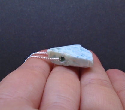 Larimar Nugget with Sterling Silver Chain image 4