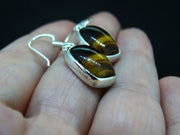 Tiger's Eye Sterling Silver Drop Earrings image 3
