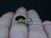 3ct Cairngorm Quartz with Scottish Gold and Sterling Silver Pendant image 3