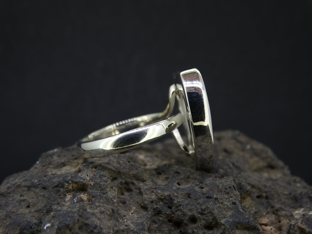 Old Willow Flowers Sterling Silver Heart Ring image 4
