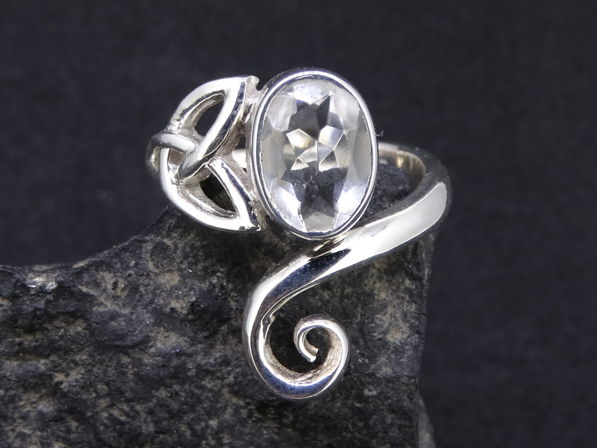 Edinburgh Sea Glass Sterling Silver Celtic Ring image 0