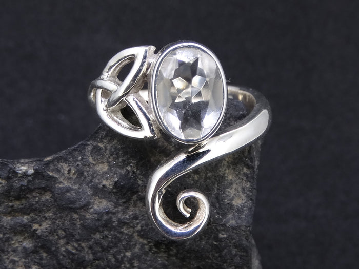 Edinburgh Sea Glass Sterling Silver Celtic Ring image 0