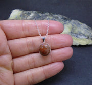 Lewisian Sterling Silver Small Oval Pendant image 1