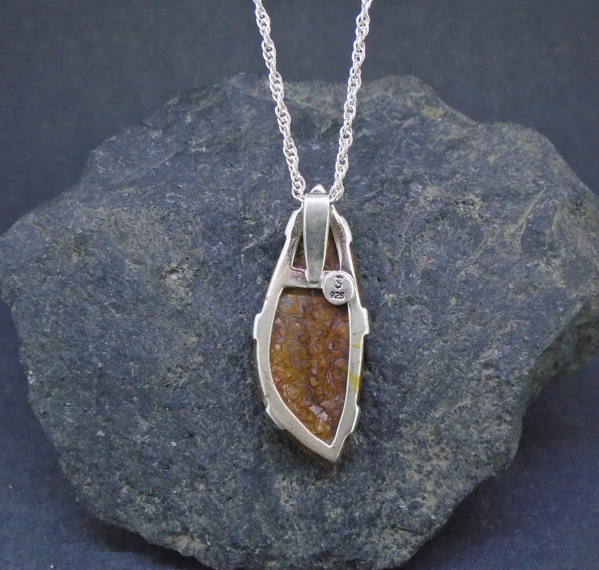 Yowah Natural Opal Sterling Silver Pendant image 6