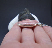 Rhodochrosite Sterling Silver Pendant image 3