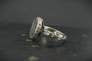 Trilobite Hammered Sterling Silver Adjustable Ring image 3