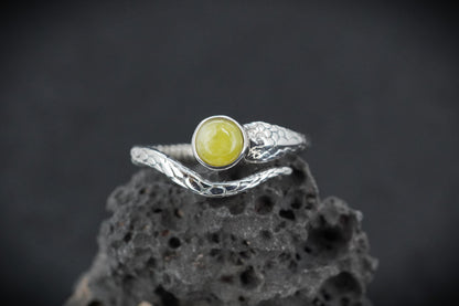 Skye Marble Sterling Silver Serpent Ring image 0
