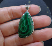 Malachite Sterling Silver Pendant image 3
