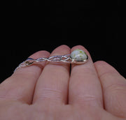 Iona Marble Celtic Knot Sterling Silver Pendant image 3