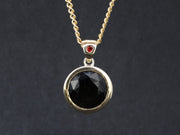 6ct Cairngorm Quartz with Scottish Gold and Sterling Silver Pendant image 1