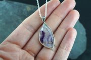 Blue John Sterling Silver Pendant image 1