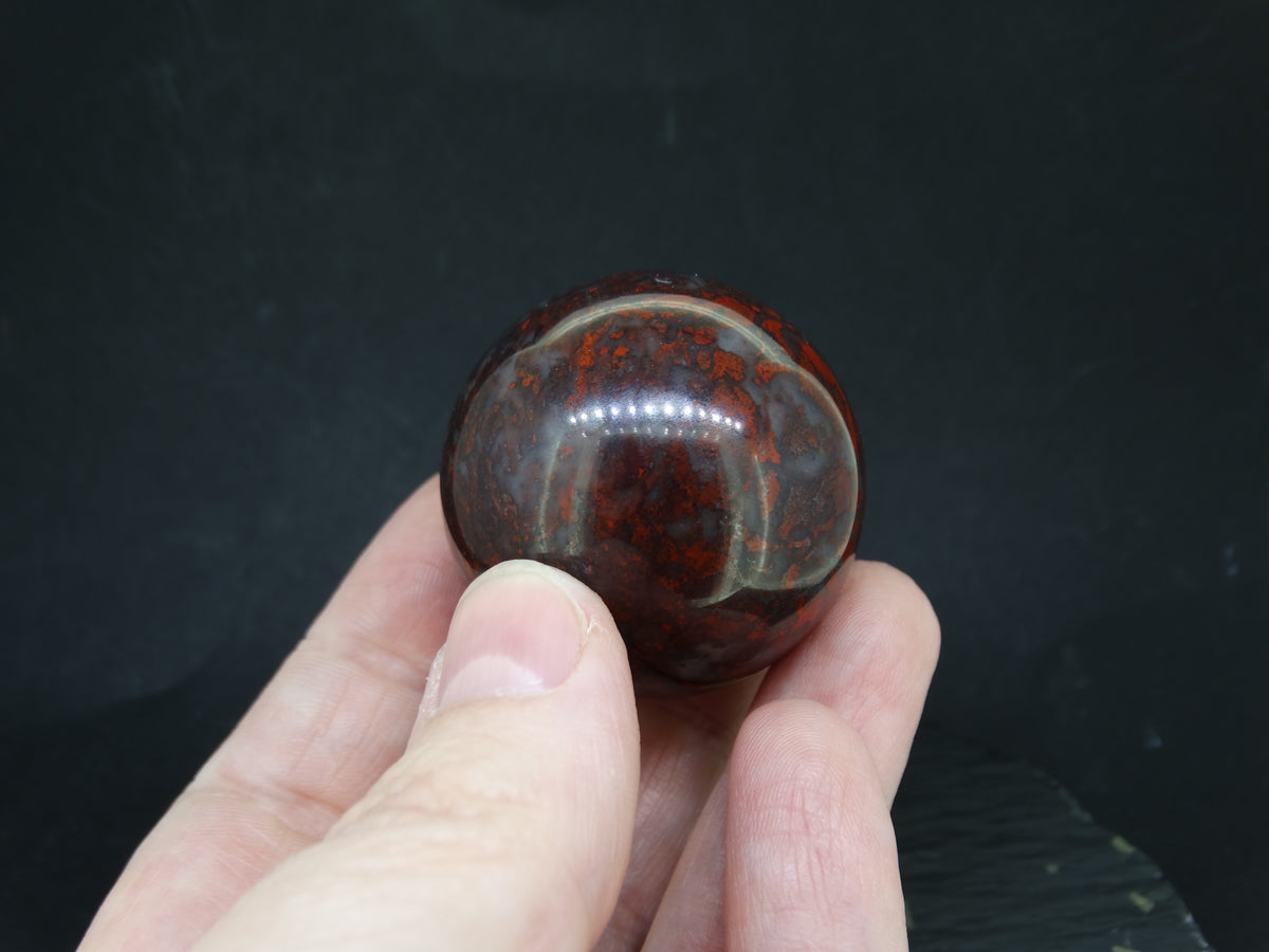 Scottish Red Jasper Carved Sphere image 4