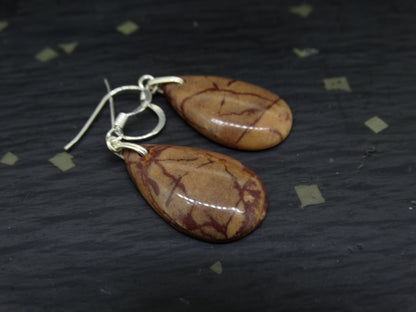Arthur's Seat Jasper Sterling Silver Drop Earrings image 3