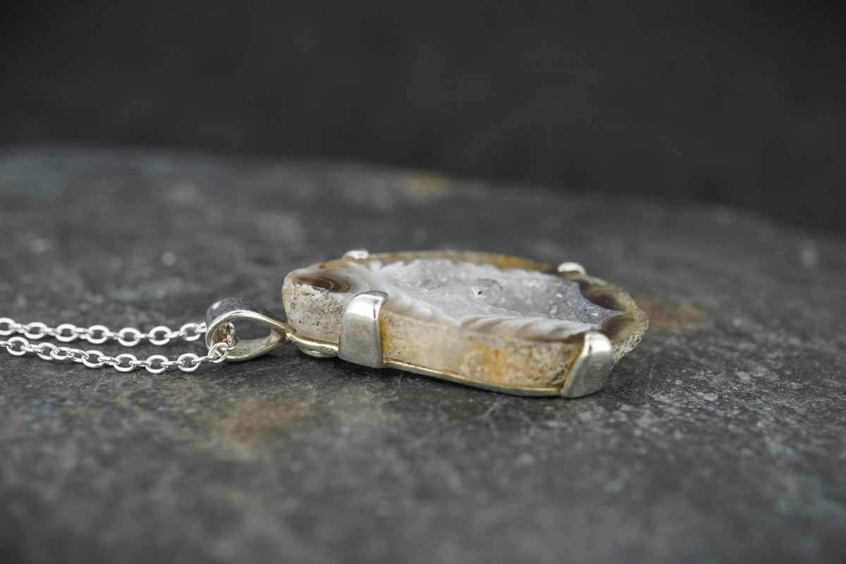 Botswana Agate Sterling Silver Pendant image 3
