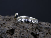 Cairngorm Quartz Scottish Gold and Sterling Silver Wishbone Ring image 4