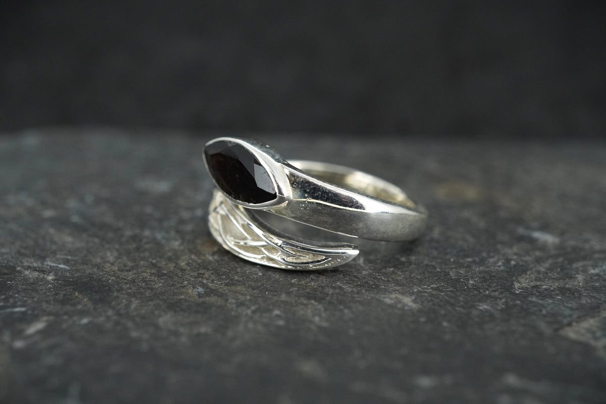 Cairngorm Quartz Sterling Silver Wrap Ring image 2