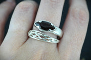 Cairngorm Quartz Sterling Silver Wrap Ring image 1