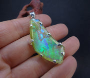 Ancient Roman Glass Sterling Silver Pendant image 1