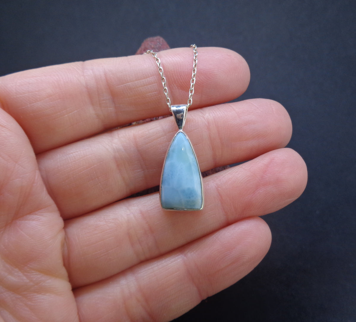 Larimar Sterling Silver Pendant image 1