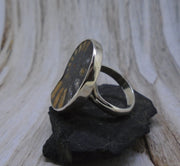 Rare Haematite Ammonite Sterling Silver Ring image 3
