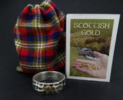 Large Gold Nugget Sterling Silver Hammered Wedding Ring image 3