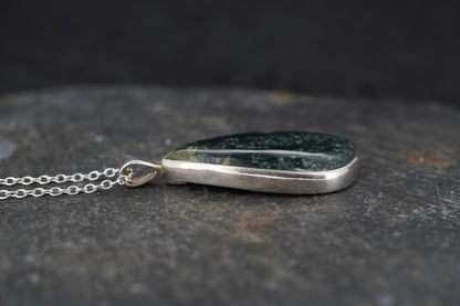 Rare New Zealand Jade Celtic Sterling Silver Pendant image 2