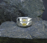 Gold Nugget Sterling Silver Soulmate Rings image 5