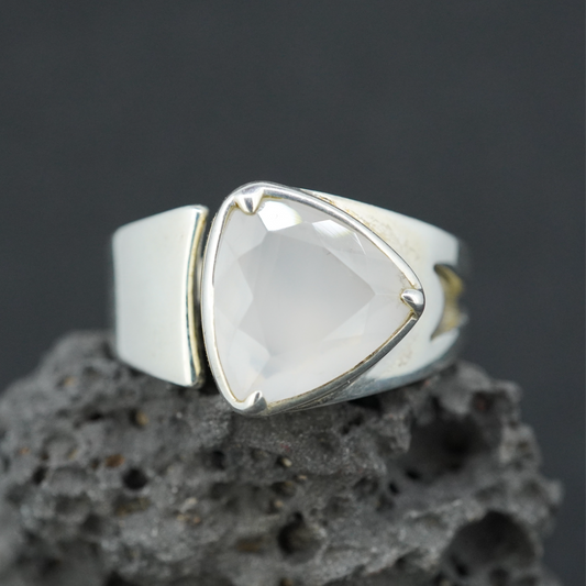 Scottish Chalcedony Sterling Silver Ring image 0