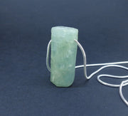 Rough Aquamarine Sterling Silver Necklace image 4