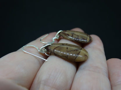 Arthur's Seat Jasper Sterling Silver Drop Earrings image 2