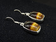 Tiger's Eye Sterling Silver Drop Earrings image 2