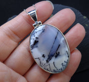 Dendritic Agate Sterling Silver Pendant image 2