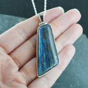 Statement Labradorite Sterling Silver Pendant image 1