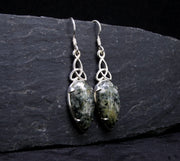 Preseli Bluestone Sterling Silver Celtic Earrings image 2