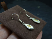 Gold Nugget Sterling Silver Drop Earrings - 11x6mm image 2