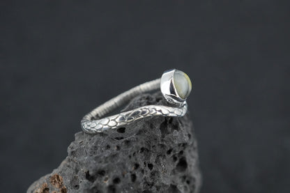 Skye Marble Sterling Silver Serpent Ring image 2