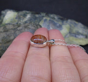 Lewisian Sterling Silver Small Oval Pendant image 3