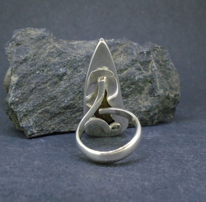 Fossilised Shark Tooth Sterling Silver Ring image 7