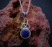 Sugilite Sterling Silver Celtic Pendant image 0