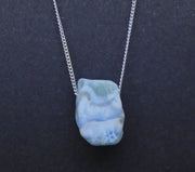 Larimar Nugget with Sterling Silver Chain image 0