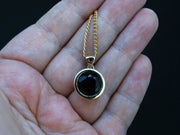6ct Cairngorm Quartz with Scottish Gold and Sterling Silver Pendant image 2