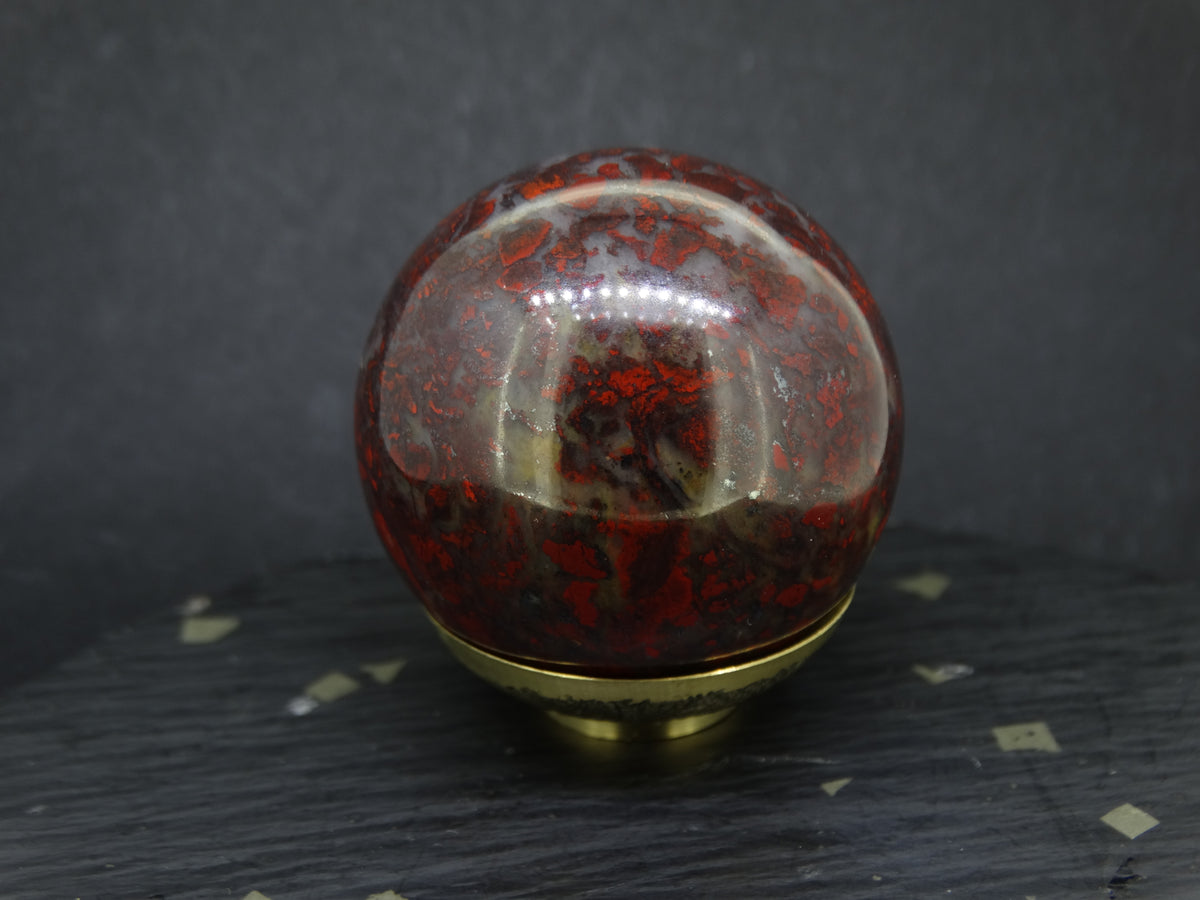 Scottish Red Jasper Carved Sphere image 2