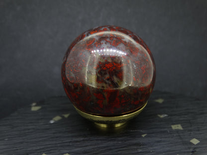 Scottish Red Jasper Carved Sphere image 2