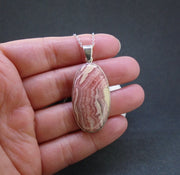 Rhodochrosite Sterling Silver Pendant image 2