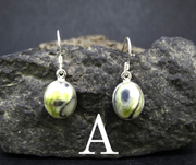 Skye Marble Sterling Silver Small Oval Earrings image 3