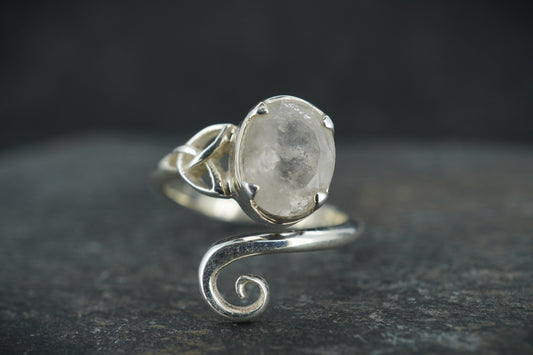Orrock 'Diamond' Sterling Silver Celtic Ring image 0