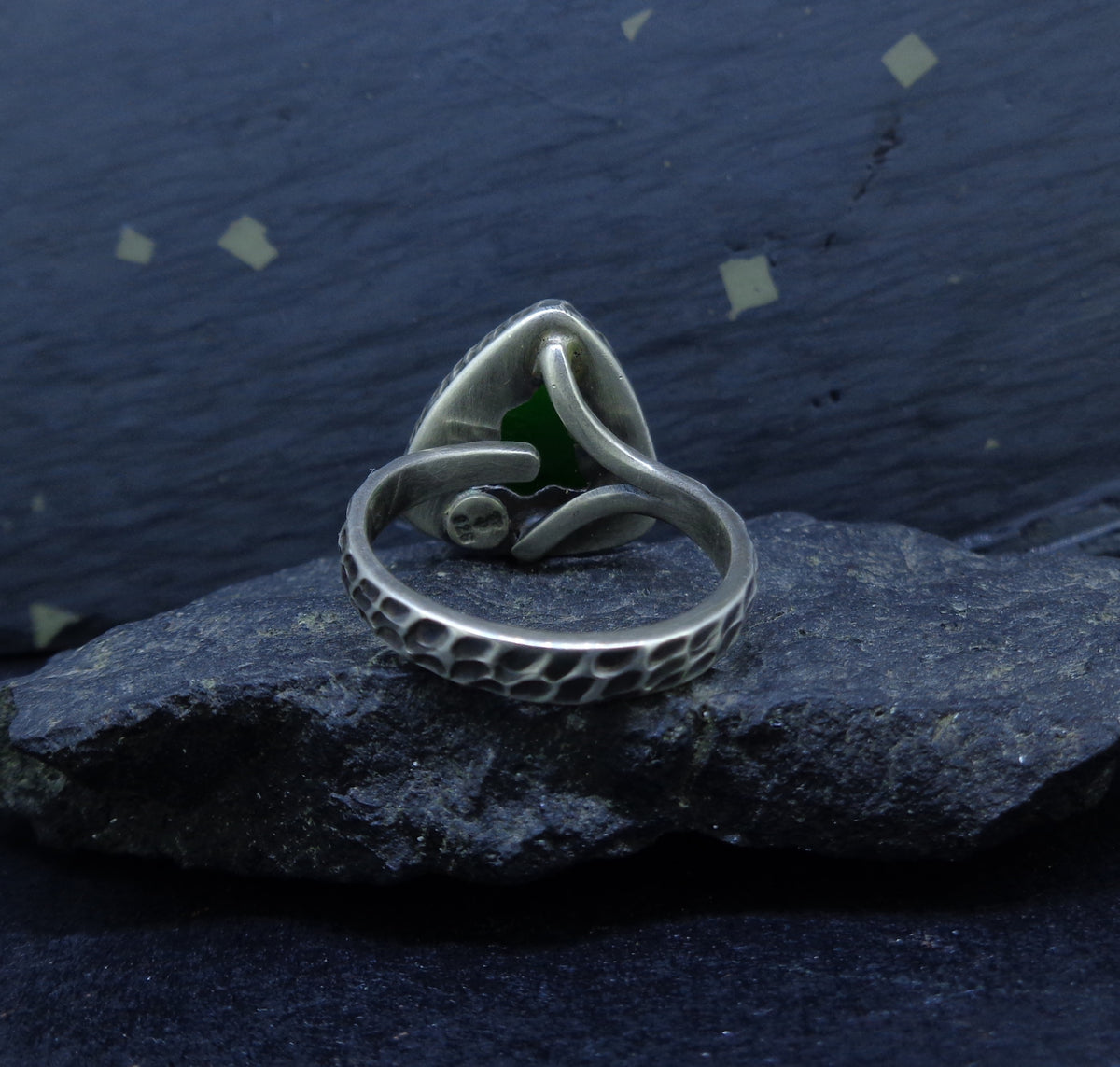 Canadian Jade Sterling Silver Ring image 6