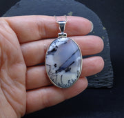 Dendritic Agate Sterling Silver Pendant image 1