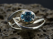 Blue Topaz Sterling Silver Ring image 0