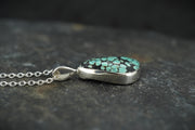Asian Turquoise Sterling Silver Pendant image 2